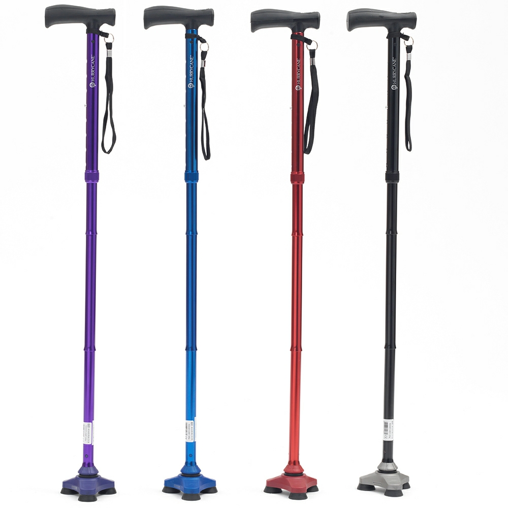 Hurrycane Walking Stick Folding / Height Adjustable / Multiple Colours